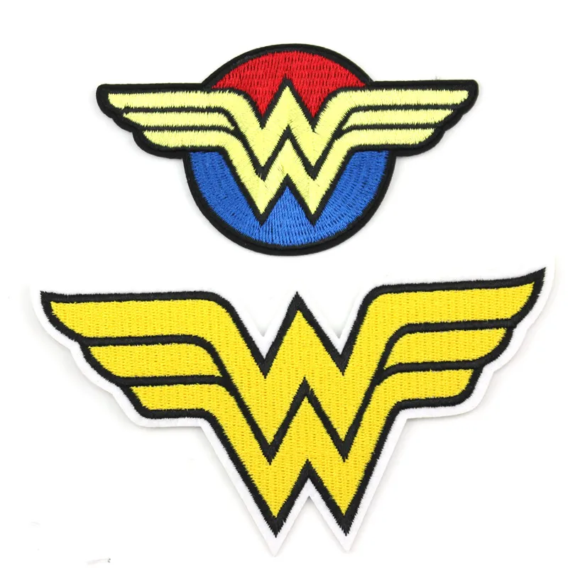 

Cartoon Wonder Woman heros patch Embroidered Iron Patches For Clothing DIY Kids Clothes Stickers Badges wholesale
