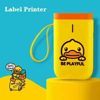 

Yellow Duck Label Printer Mini Portable Thermal Sticker Printer Wireless Bluetooth Printer For Mobile Phone Android iOS