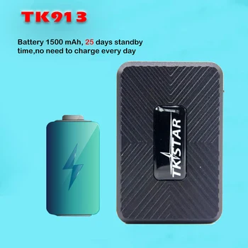 

MINI Portable GPS Tracker TK913 1500mAh Powerful Magnet Vehicle Tracking Device TKSTAR Free APP With History Route Playback