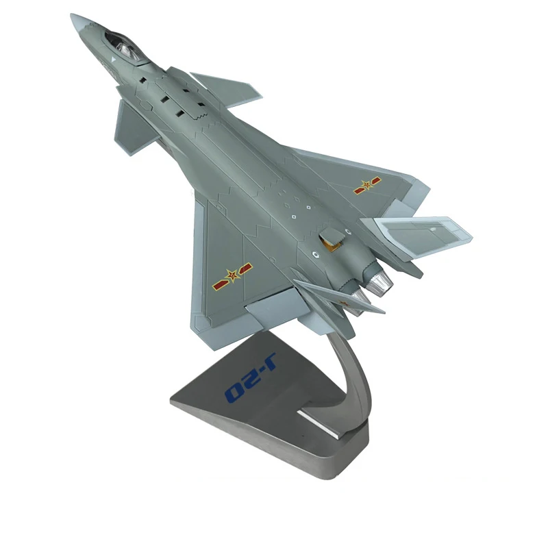 1/48 масштаб сплав боец китайская воздушная сила J-20 огонь Клык самолет детские игрушки Детский подарок для коллекции