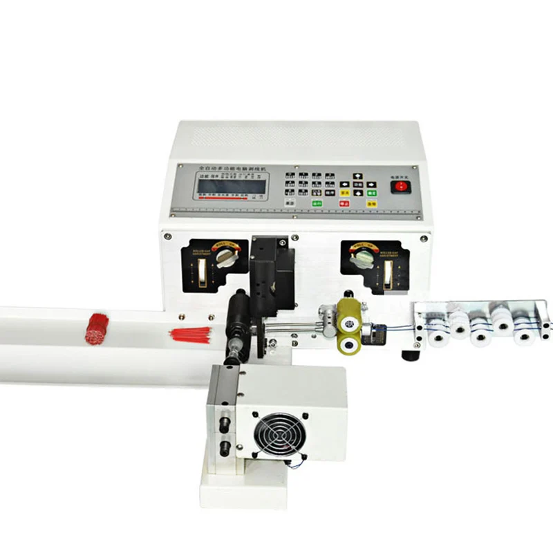 

220V Fully Automatic Stripping Machine Computer High Efficiency Peeling Twisted Wire Double Line Type Electronic Wire Universal
