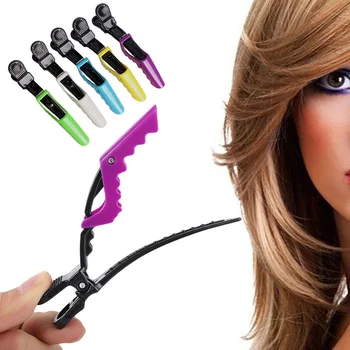 

Hair Clip Crocodile Hairdressing Clamps Styling For Salons Durable 6Pcs