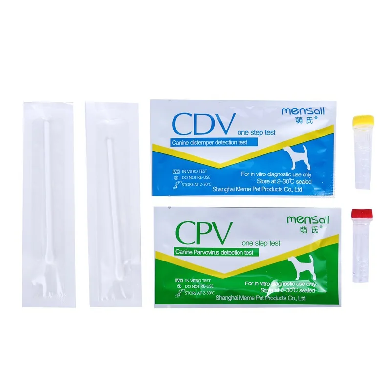 As Shown В форме собачки Distemper Virus CDV+ CPV носовые тампоны тестовая бумага для домашних животных забота о здоровье J99Store - Цвет: As Shown