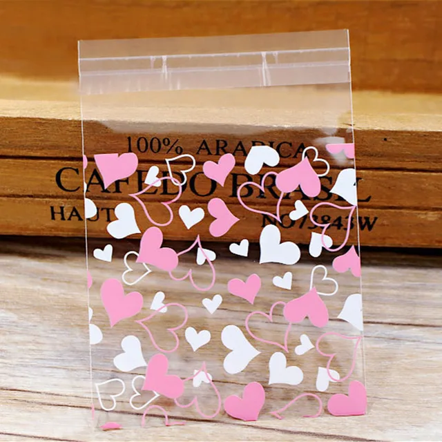 100pcs/lot 7cm Clear Candy Bag Transparent Plastic Bag Cookie OPP Bag For Wedding Birthday Party Decor DIY Gift Packaging Pouch B18