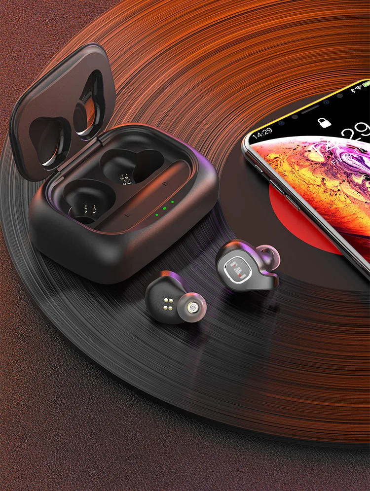 Беспроводные наушники FMJ F8 TWS с Bluetooth 5,0, музыкальные бинауральные стерео наушники-вкладыши, спортивные наушники с зарядной коробкой, наушники с микрофоном