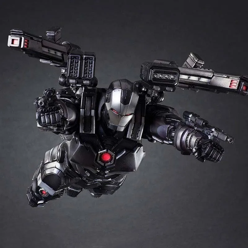 26cm 1/6 Scale Black 2nd Generation War Machine Avengers 3 Alloy Iron Man Action Figures PA Doll toys model collectibles Show