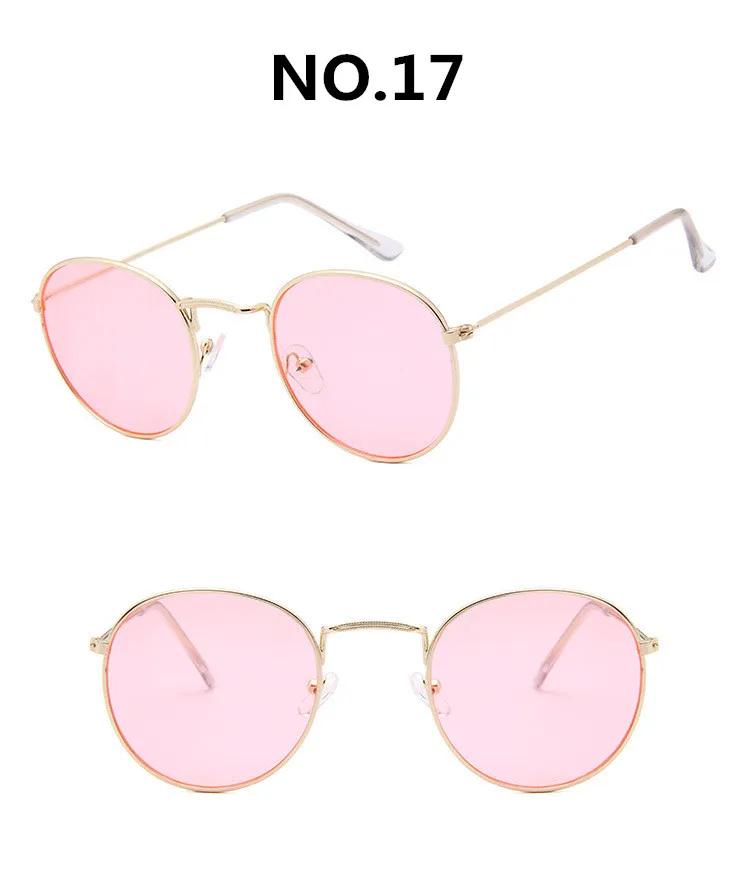 Vintage Alloy Women Sunglasses Luxury Brand Designer Classic Small Frame Driving Mirror Eyewear Oculos De Sol Masculino