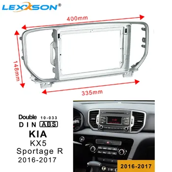 

9 Inch Car DVD Fascia Trim Kit For For KIA KX5 (SPORTAGE R) 2016-2017 Double Din Fascia Audio Fitting Adaptor Fascia Frame