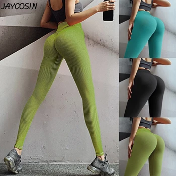 

JAYCOSIN Energy Seamless Sports Fitness Leggings Running Workout Pants Women High Waist Tummy Control Trousers Hip Lifting mjuer