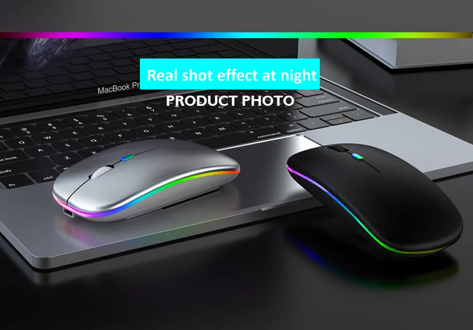 RGB 2.4G Wireless Mouse Bluetooth Mouse Gamer Rechargeable Computer Mouse Wireless USB Ergonomic Mause Silent Mice For Laptop PC