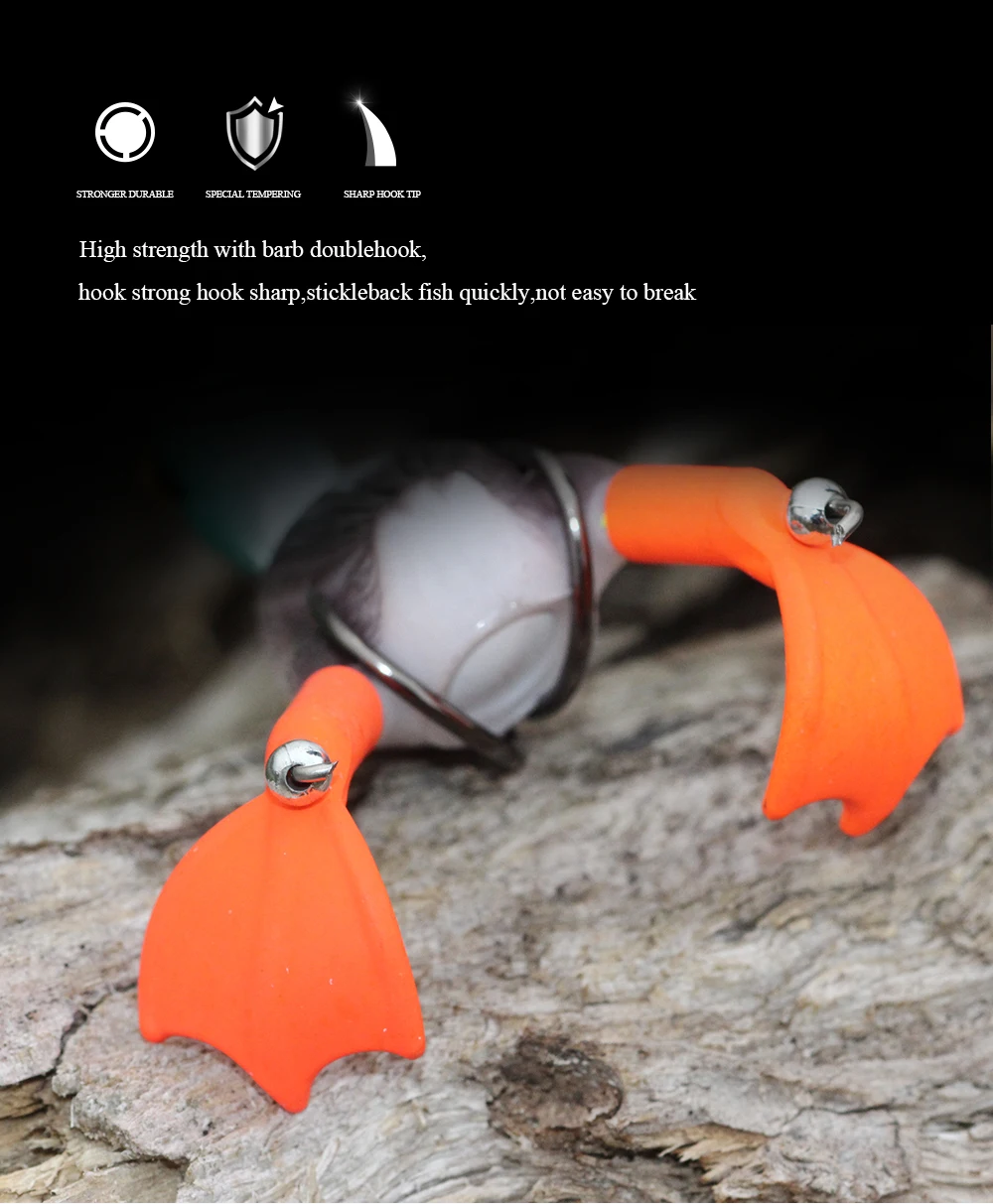 NGB Propeller-Entenköder, Froschköder, 9,5 cm, 11,7 g, künstlicher Köder, Entenküken mit 3D-Augen, Tagesköder – Detail 6