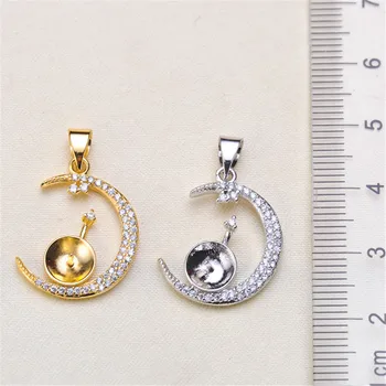 

Pearl Pendant fittings factory diy jewelry making Bail Beads Cap Connectors Gold Filling Classic Pendants Findings for Women