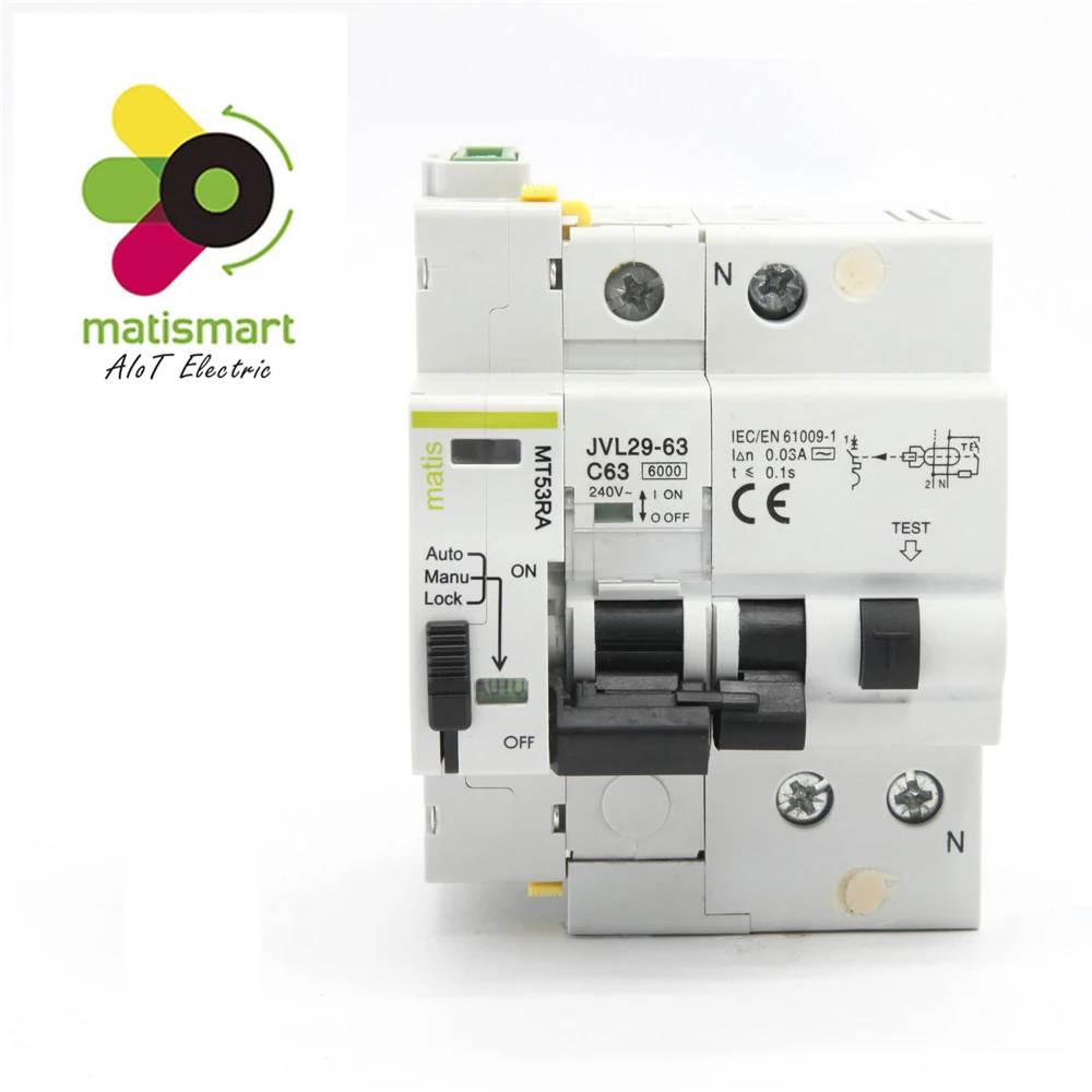 Matismart MT53RA 2P RCBO 63A reloser для умного строительства