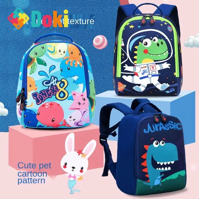 Doki Toy 2023 New Cartoon Diving Material Development Package For Kindergarten Children Backpack Bag Lady Boy At The Age Of 1-6