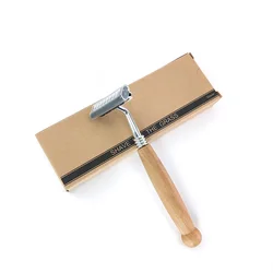 bamboo handle 10pcs razors wood handle shaver shaving razor razor change blade type shaving knife High quality bamboo handle
