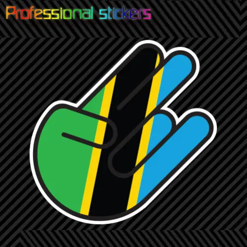 Adesivo Antiurto Tanzanian Decalcomania Fustellata Vinile Autoadesivo Tanzania Tza Tz Adesivi Per Motos, Auto, Laptop, Telefono