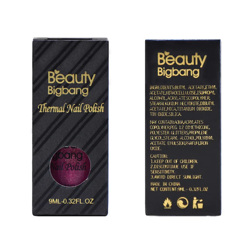 BeautyBigBang синий цвет меняющийся лак для ногтей Блеск температура чанг термальный лак для нейл-арта аксессуары лак