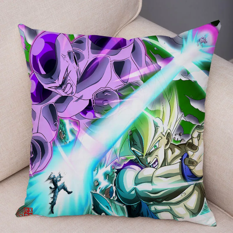 Мультфильм Супер Saiyan Dragon Ball Z наволочка для дивана Наволочка на подушку супер мягкий короткий плюшевый Декор Япония наволочка с аниме - Цвет: 15