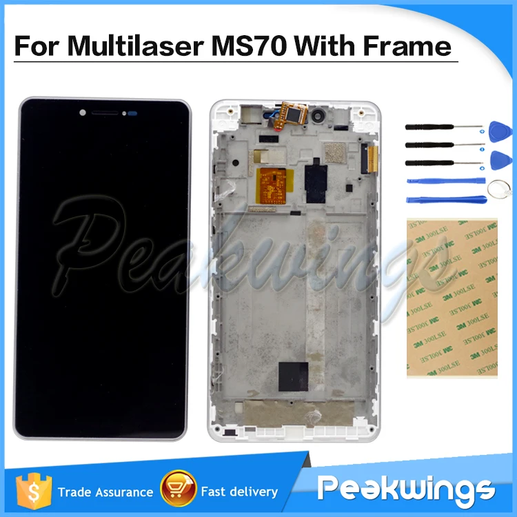 

LCD Display For Multilaser MS70 LCD Display With Touch Screen Assembly Have Frame For Multilaser MS70 Display