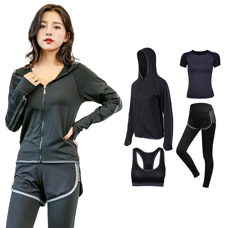 

New Style Fitness Running Large Size Yoga Clothes Women's Slim Fit Quick-Dry Autumn And Winter Men's Sweatshirts & Hoodies Sport