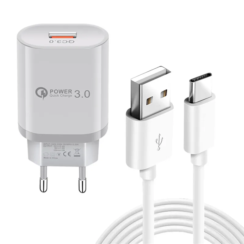 QC 3 0 USB Quick Charge зарядное устройство и кабель передачи данных типа C для samsung A51 A71 S11