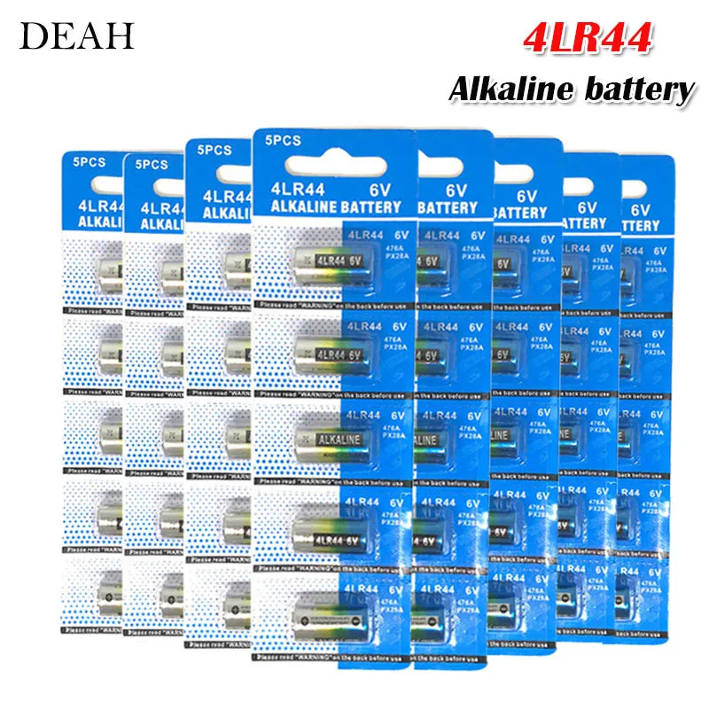 

40pcs 6V 4LR44 Alkaline Battery for Dog Training Shock Collars Beauty pen A544V 4034PX PX28A L1325 4AG13 544 4A76 Dry Batteries