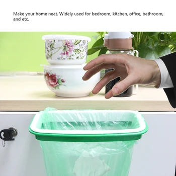 

Cupboard Door Back Hanging Trash Rack Storage Kitchen Garbage Rubbish Bag Can Holder Hanging Kitchen Cabinet Trash Rack