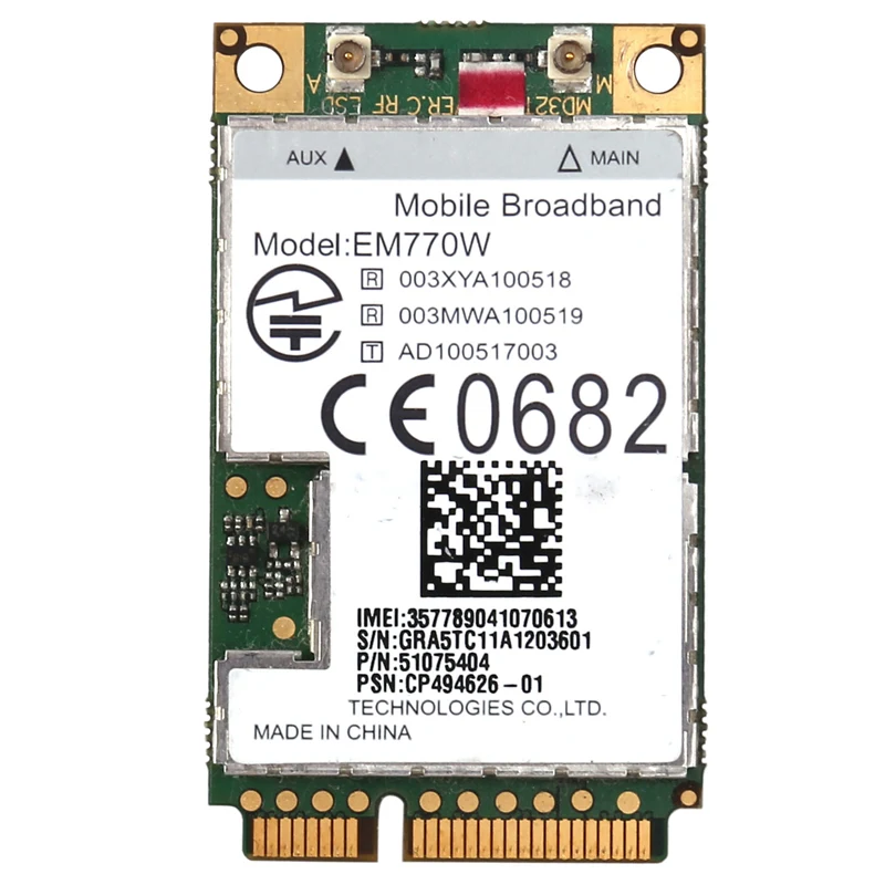 Em770w Wifi Card 3g 14 4mbps Mini Pci E Network Wwan Card For Windows 00 Xp Vista Windows 7 Linux Laptop Network Cards Aliexpress