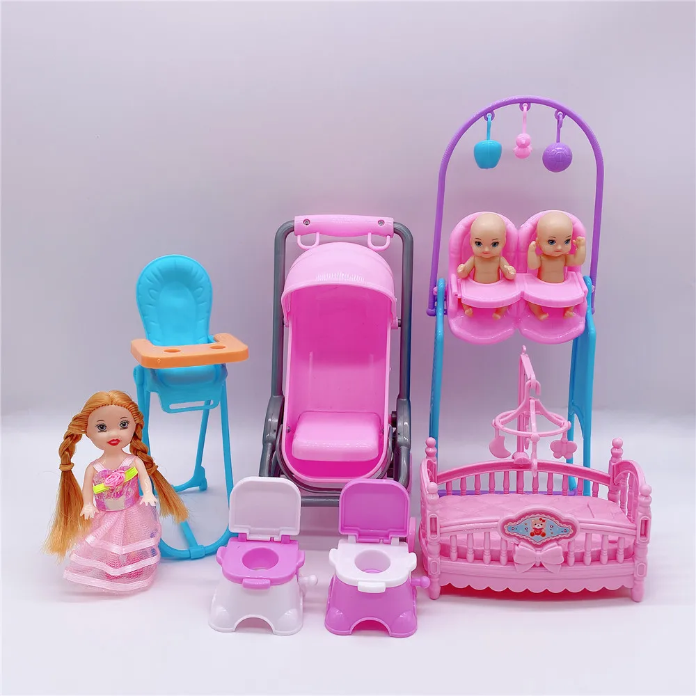 2020 dernière mode Barbies en plastique Gadget vaisselle paquet poupée vaisselle ensemble filles meilleurs cadeaux jouer maison