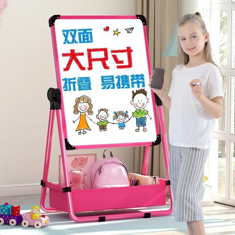 

CHILDREN'S Drawing Board Braced Small Black Plate Household Young STUDENT'S Learning Boys And Girls Double-Sided Magnetic Doing