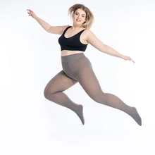 

Plus Size Translucent Thick 100g Velvet Winter Tights Women Pantyhose Sexy Collant Femme High Waist Warm Medias De Mujer