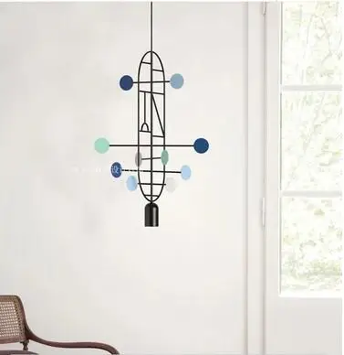 

Personality chandelier creative post-modern Nordic simple iron bar clothing coffee bar shop decoration chandelier LED