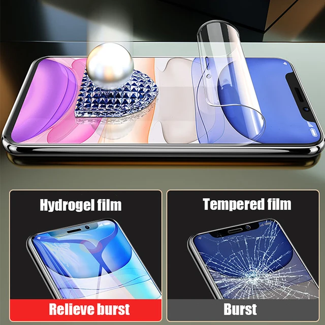 3PCS Full Cover Hydrogel Film On the Screen Protector For iPhone 7 8 6 Plus Screen Protector On iPhone X XR XS MAX 11 12 13 Pro 4