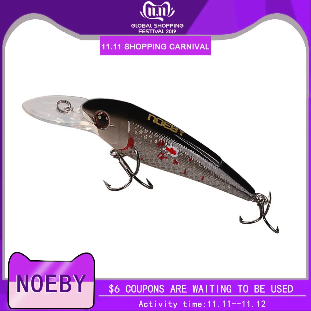 5 см/3 9 г NOEBY Suspending NBL9128 Minnow Бас Щука Карп пластиковый рыболовный воблер твердая