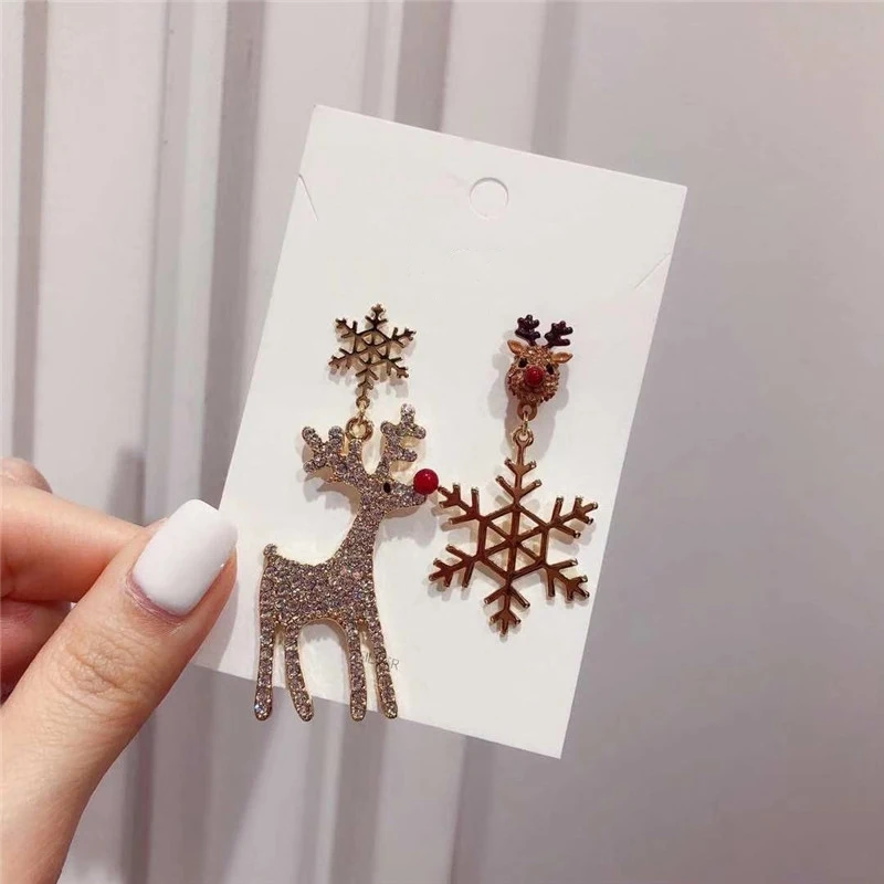 Christmas Deer Snowflake  gold color  2.98