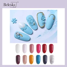 BELESKY прозрачная акриловая пудра 10 г резьба расширение 3D профессиональные ногти для маникюра кончиков ногтей полимерная акриловая пудра для напыления маникюрный салон сделай сам