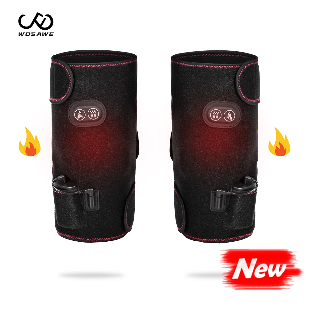 

WOSAWE Heated Knee Pad Motobike Keep Warm Gear Knee Protector USB Equipment Heating Ourdoor Sport Protective Gear Knee Gurad