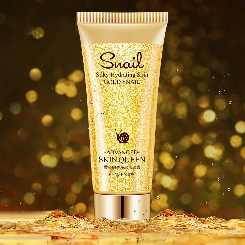 

Fan zhen 24 K Gold Snail Net Yan Cleansing Foam Refreshing Oil-control Cleanser Gently Cleanses Not Tight Cleanser