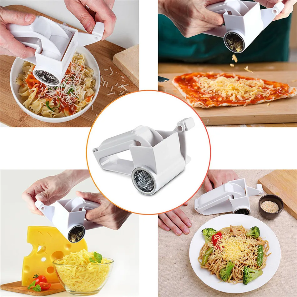 TTLIFE Kitchen Helper Tools Rotary Steel Blades Chocolate Carrot Cheese Grater Cheese Tools Kitchen Supplies