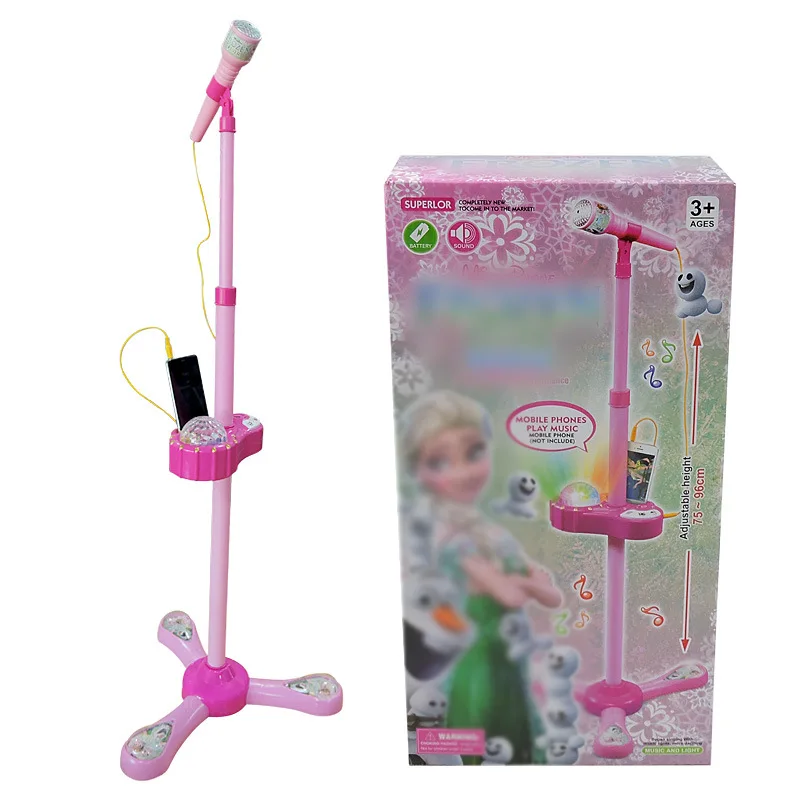 

Ice Frozen 2 Single Microphone Touch Karaoke Children's Toy-Connection Mobile Phone with MP3 Line