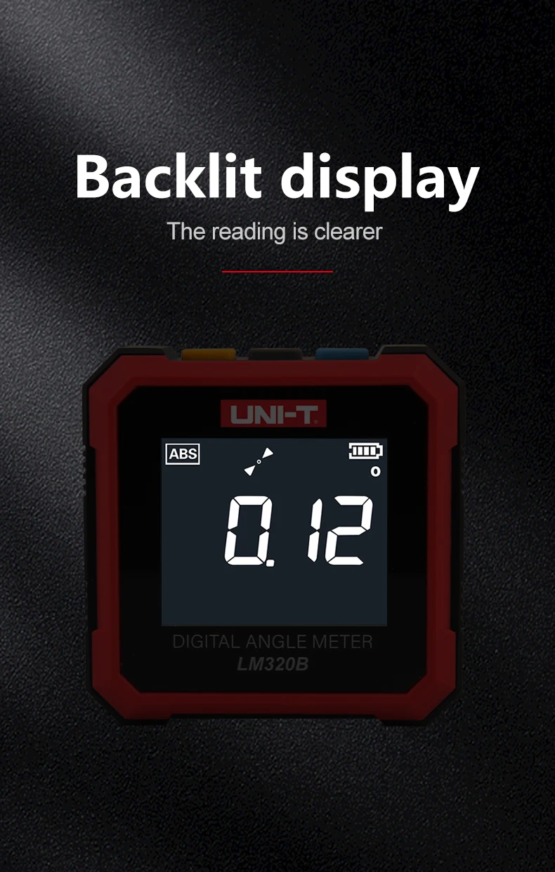 soft tape measure UNI-T LM320A LM320B Electronic Angle Meter Digital Protractor Magnetic Inclinometer Angle Tester Bevel Box Measuring Tools woodpecker edge ruler
