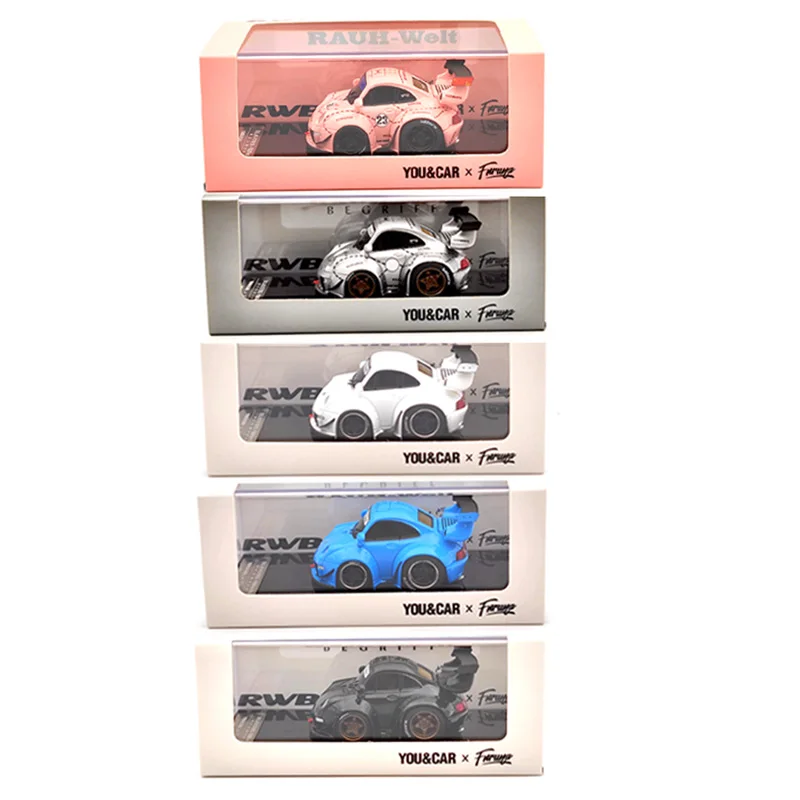 1:64 YOU&CAR x Furuya Q RWB RAUH-WELT BEGRIFF Models Collection Toys Car Gifts 5 colors
