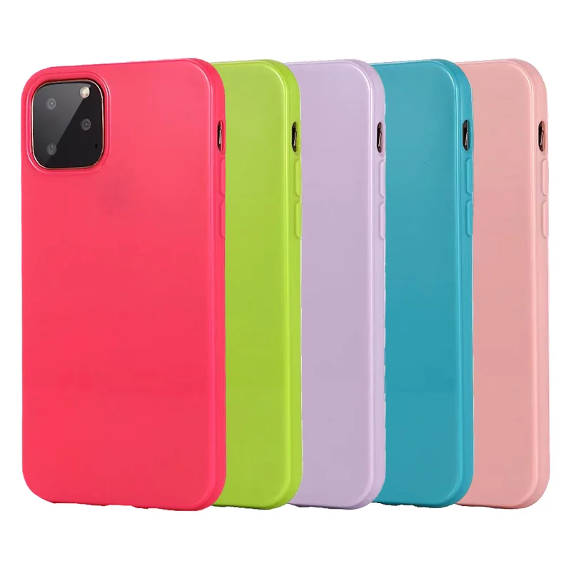 Разноцветные силиконовые Coque чехол для iPhone 11 Pro Max Xs Xr X Мягкая термополиуретановая