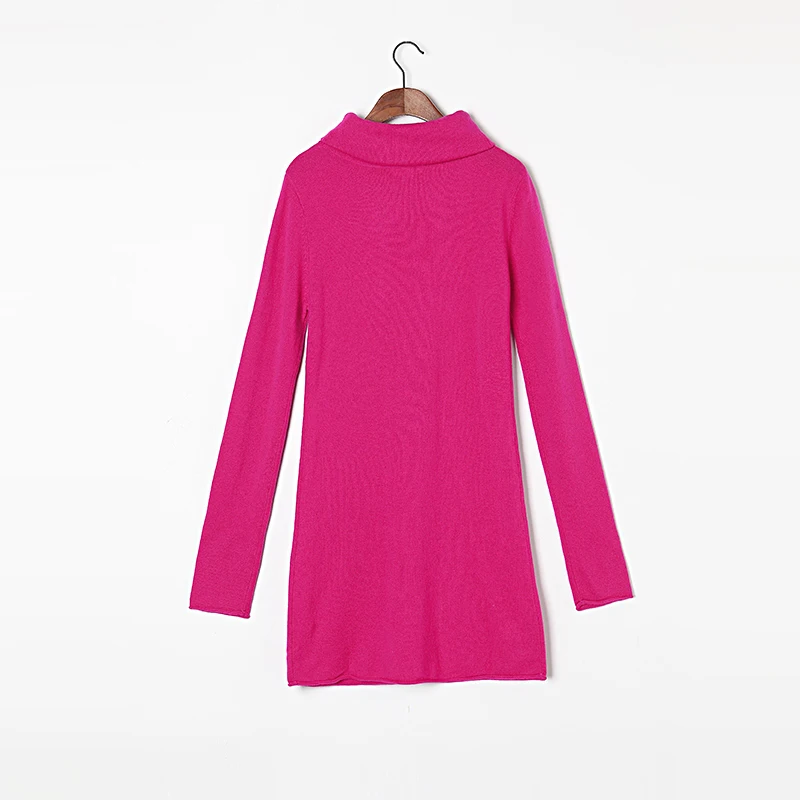 

100 Cashmere Sweater Women High Quality Pure Cashmere Long Rose Sweaters Winter Pullover Lady Warm Soft Solid Natural Fabric