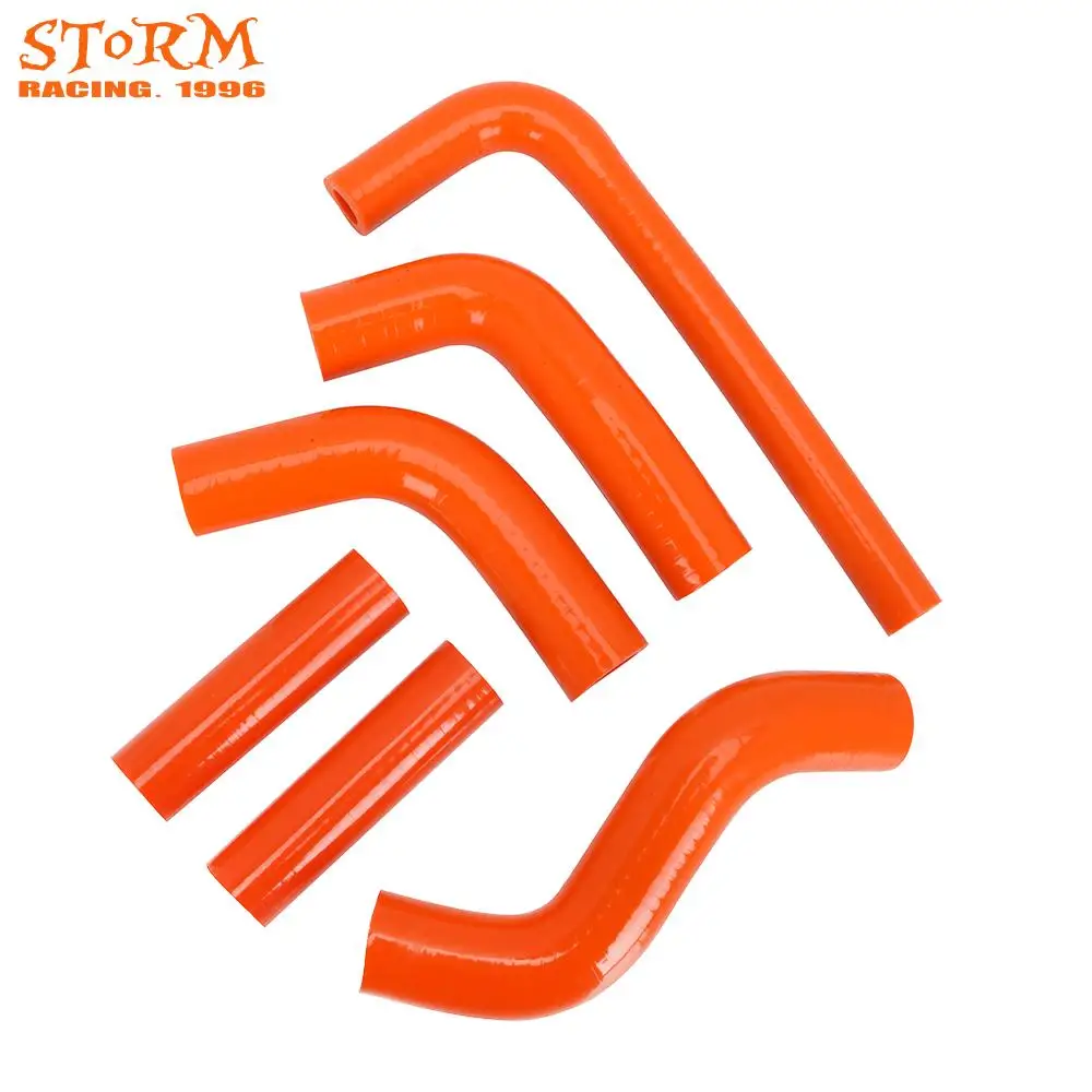 Motor Bike Orange Silicone Radiator Heater Coolant Water Hose For KTM EXC400 EXC450 EXC525 EXC 400 450 525 2002-2006 Motorcross