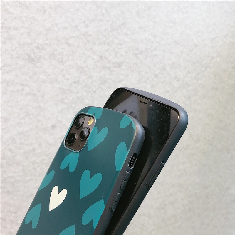 Модный антиосенний чехол для телефона с сердечками для iphone 11promax Xr XSMAX, чехол для iphone 6, 7, 8 Plus, мягкие чехлы IMD