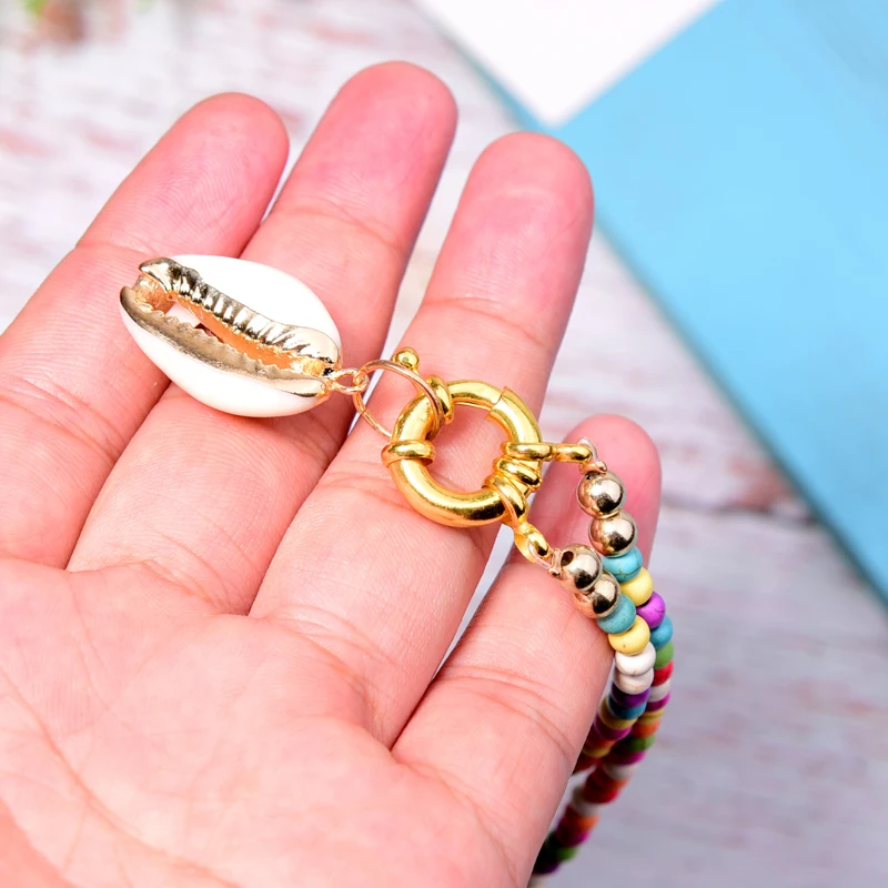 MOON GIRL Big Seashell Long Pendant Necklace Bohemian Fashion Statement Boho Party Collier Femme Dropshipping