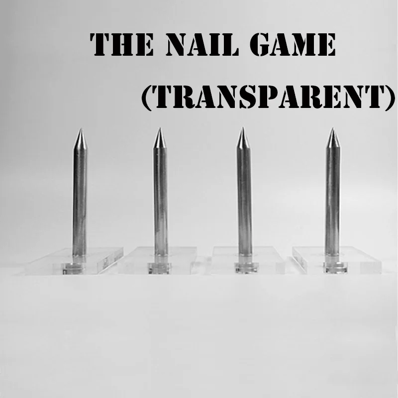 

The Nail Game(Transparent) Magic Tricks Stage Close Up Magia Crush Paper Bag Magie Illusions Gimmick Props Accessary Magicians