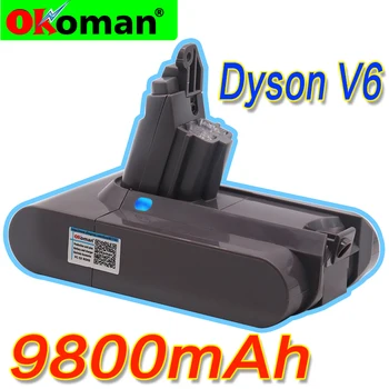 

9800mAh 21.6V 12.8Ah Li-ion Battery for Dyson V6 DC58 DC59 DC61 DC62 DC74 SV09 SV07 SV03 965874-02 Vacuum Cleaner Battery