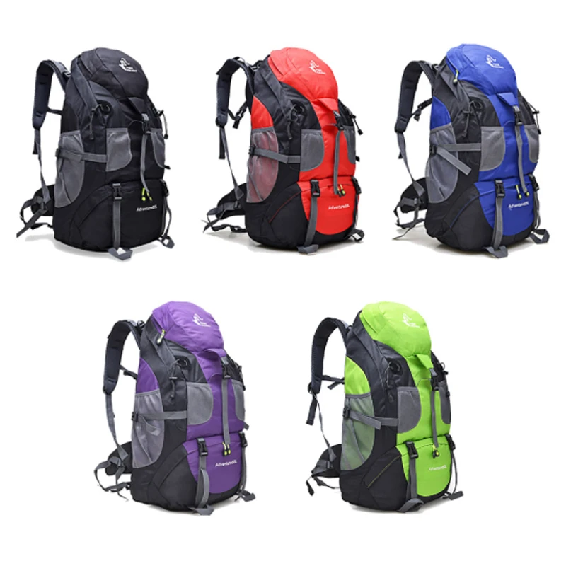 New 50L& 60L Outdoor Backpack Camping Climbing Bag Waterproof Mountaineering Hiking Backpacks Molle Sport Bag Climbing Rucksack